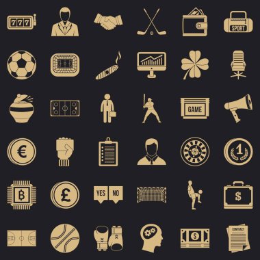 Kumar Icons set, basit tarzı