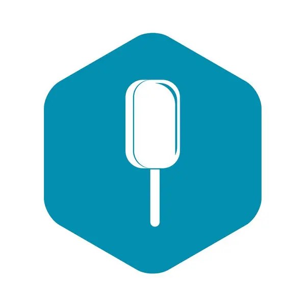 Dondurma ikonu, basit stil — Stok Vektör