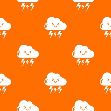 Şimşek desen vektör turuncu