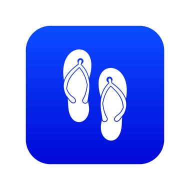 Plaj tanga simgesi dijital mavi