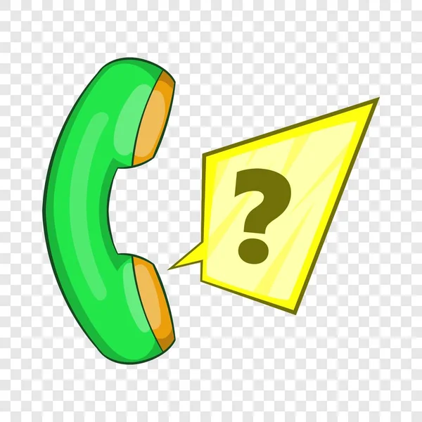 Green handset icon, flat style — Stockový vektor