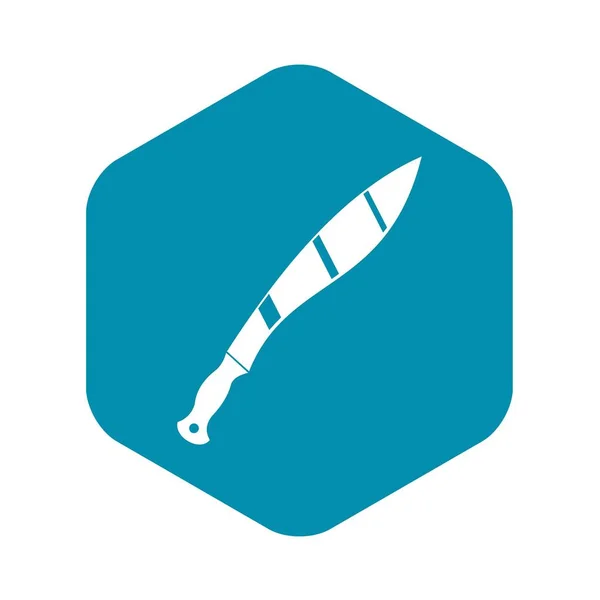 Icono de cuchillo torcido, estilo simple — Vector de stock