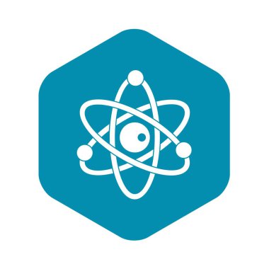 Atom modeli simgesi, basit tarzı