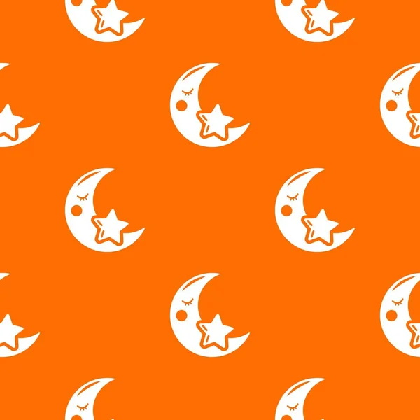 月亮图案矢量橙色 — 图库矢量图片
