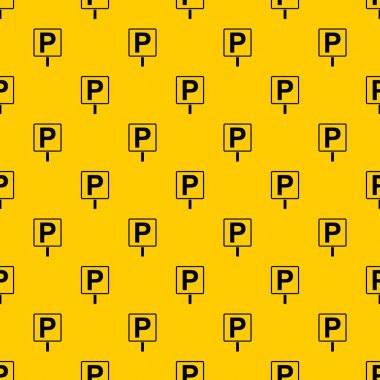 Park işareti desen vektörü