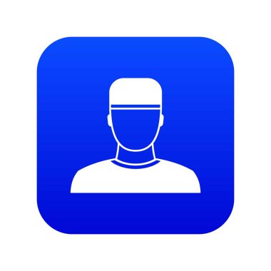 Doktor simgesi dijital mavi