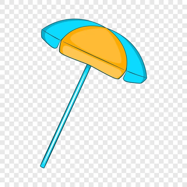 Ομπρέλα εικονίδιο με τον ήλιο, επίπεδη στυλ — Διανυσματικό Αρχείο
