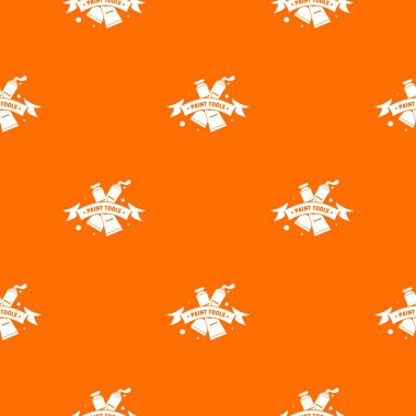 Boyama aracı tüp desen vektör turuncu