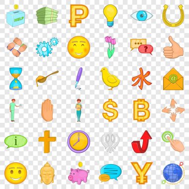 Bağış simgeler kümesi içinde yardım, tarzı çizgi film