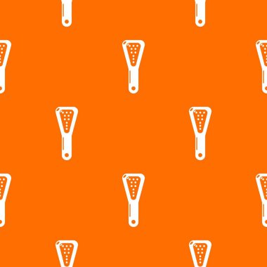 Saç fırçası desen vektör turuncu