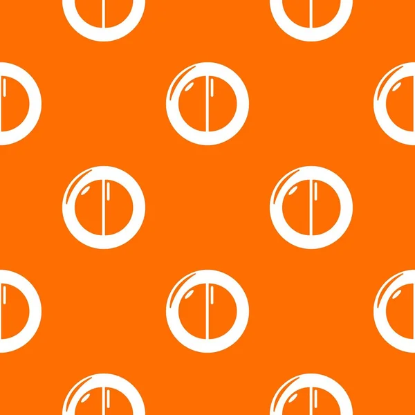 Cara de polvo patrón femenino vector naranja — Vector de stock