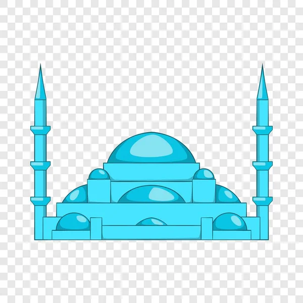 Mešita ikona, kreslený styl — Stockový vektor
