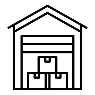 Kapsanan dışa aktarma ambarı simgesi, anahat stili