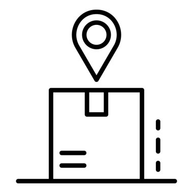 Paket izleme simgesi, anahat stili