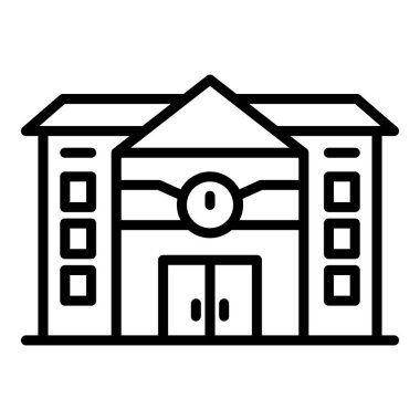 Tren istasyonu simgesi, anahat stili