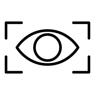 Akıllı ev göz simgesi, anahat stili