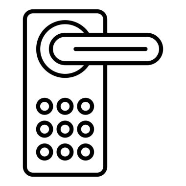 Kablosuz kombinasyon kilit simgesi, özet biçimi