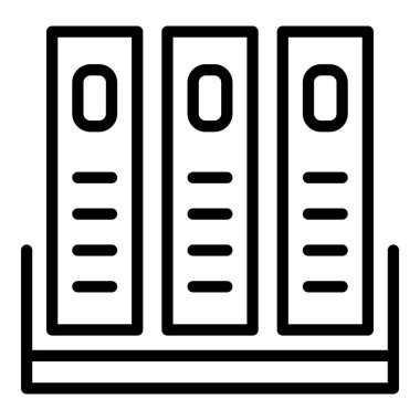 Arşiv hücre simgesi, anahat stili