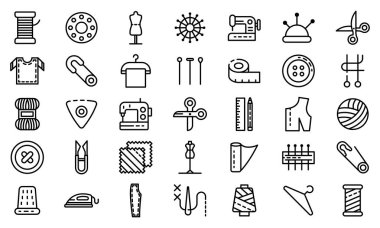 Terzi Icons set, anahat stili