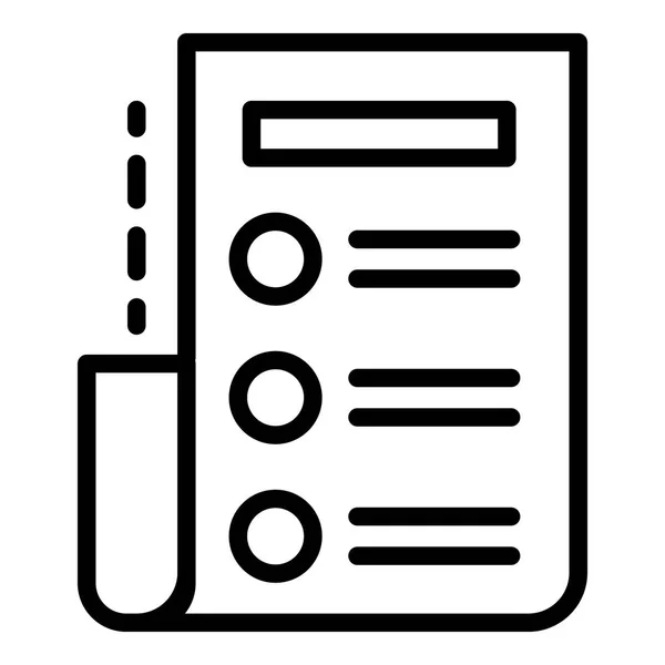 Ikona seznamu archivovat, styl osnovy — Stockový vektor