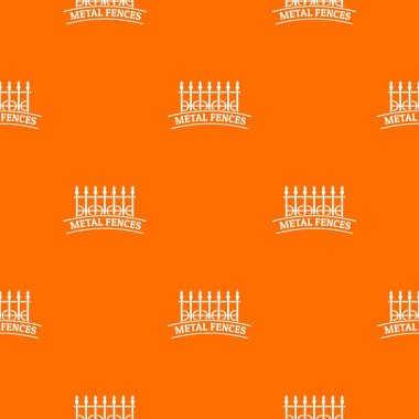 Çit demir desen vektör turuncu