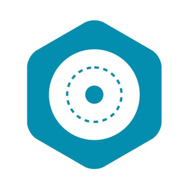 Daire yol simgesi, basit tarzı