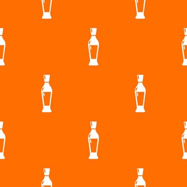 Şarap şişesi desenli turuncu