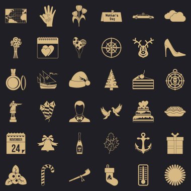 Anneler günü simgeler kümesi, simle stili