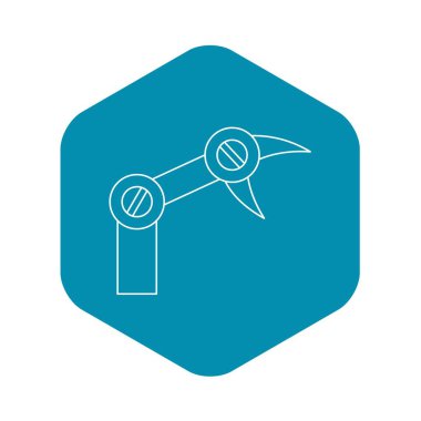 Sanayi robot simgesi, anahat stili