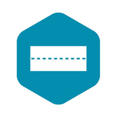 Düz yol simgesi, basit tarzı