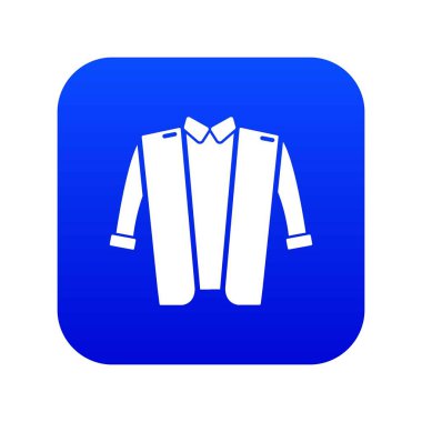 Hipster stil simgesi mavi vektör