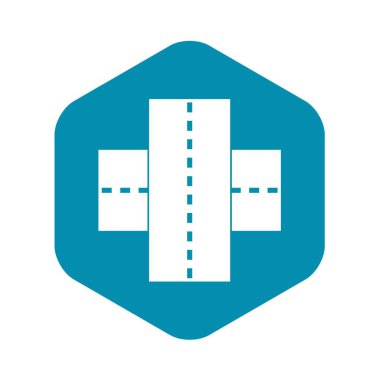 İki yol simgesi, basit tarzı