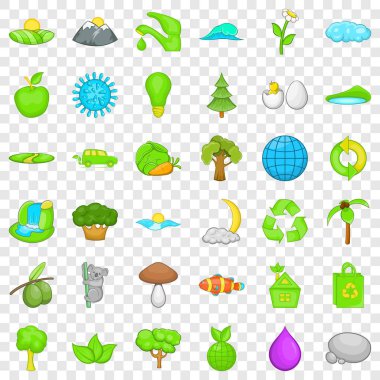 Sera Icons set, karikatür tarzı