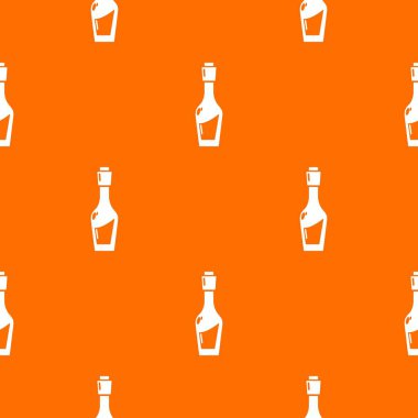 Sirke şişe desen vektör turuncu