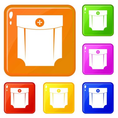 Cep tasarım simgeleri vektör rengini ayarlar