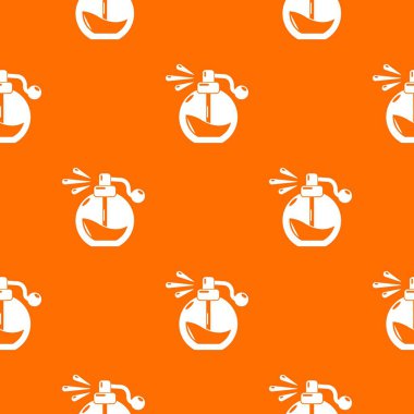 Parfüm şişe sprey tasarlamak vektör turuncu