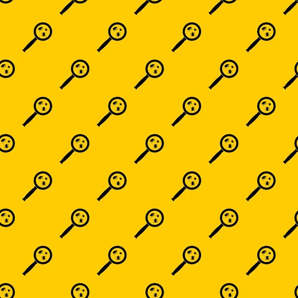 Büyüteç ve böcekler desen vektörü