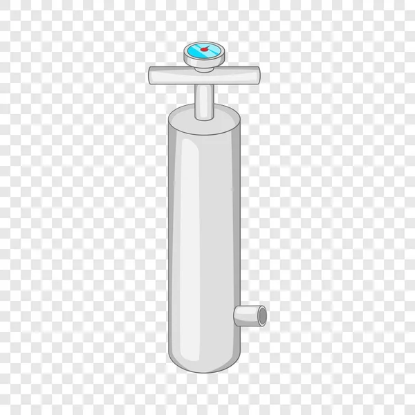 Pump with pressure gauge icon, cartoon style — Stock vektor