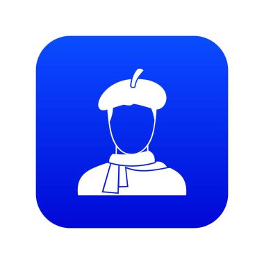 Sanatçı simge dijital mavi