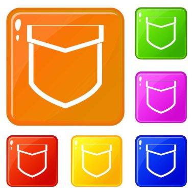 Valf simgeleri vektör rengini ayarlı cep