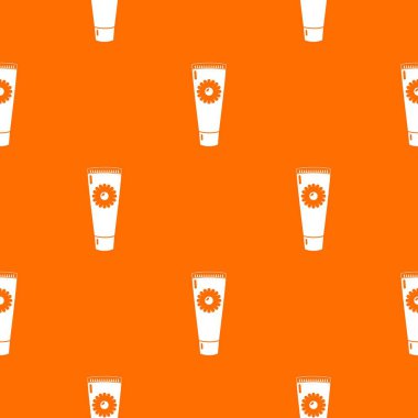 Tube cream pattern vector orange