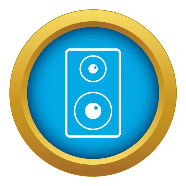 Subwoofer icon blue vector isolated — Stock Vector