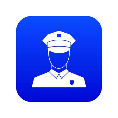 Pilot simgesi dijital mavi