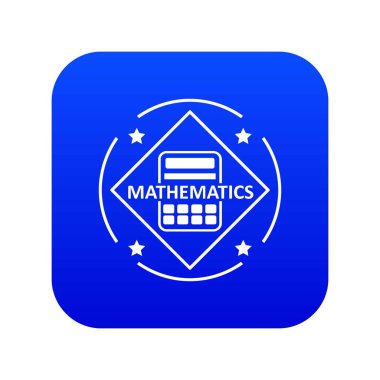 Matematik simgesi mavi vektör