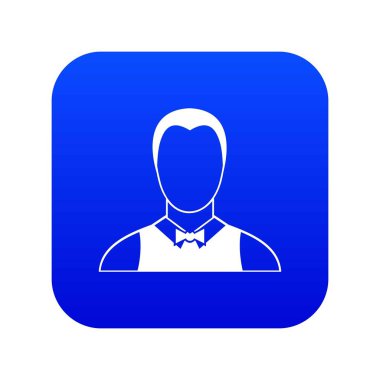 Garson simgesi dijital mavi