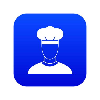 Cook simgesi dijital mavi