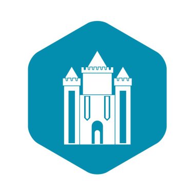 Antik kale simgesi, basit tarzı