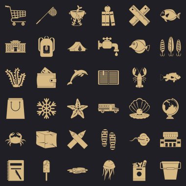 Açık simgeler kümesi, simle stili