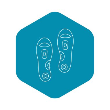 Ortopedik tabanlık simgesi, anahat stili