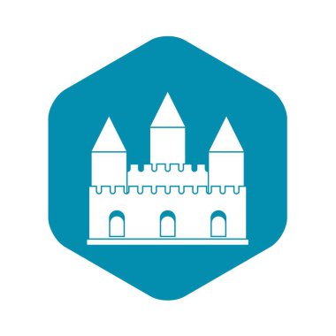 Kale kule simgesi, basit tarzı